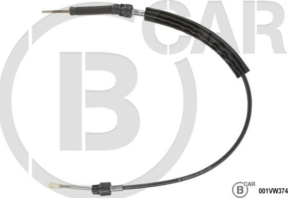 B CAR 001VW374 - Трос, ступінчаста коробка передач autocars.com.ua
