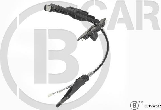 B CAR 001VW382 - Трос, ступінчаста коробка передач autocars.com.ua