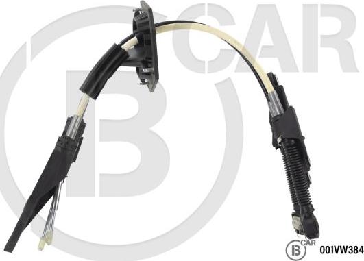 B CAR 001VW384 - Трос, ступінчаста коробка передач autocars.com.ua