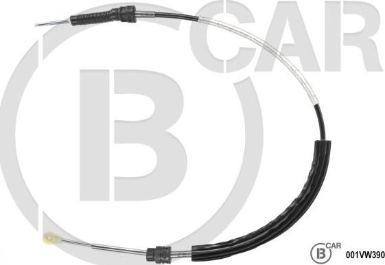 B CAR 001VW390 - Трос, ступінчаста коробка передач autocars.com.ua