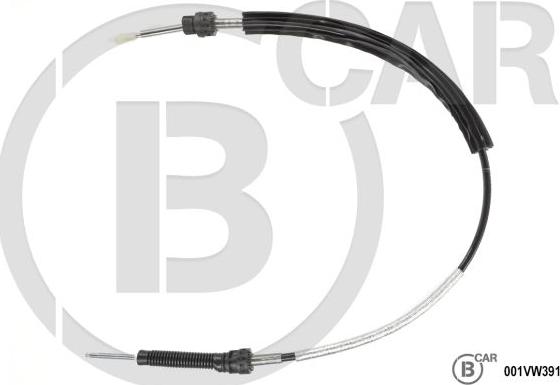 B CAR 001VW391 - Трос, ступінчаста коробка передач autocars.com.ua