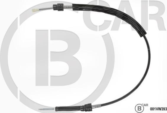 B CAR 001VW393 - Трос, ступінчаста коробка передач autocars.com.ua
