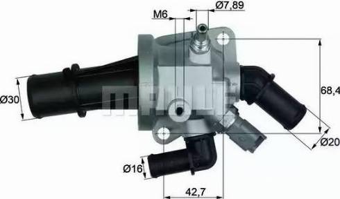 Behr TI 164 88 - Термостат, охолоджуюча рідина autocars.com.ua