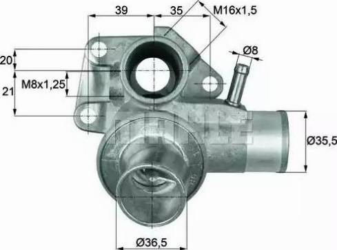 BEHR TI 185 80D - Термостат, охлаждающая жидкость avtokuzovplus.com.ua