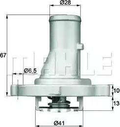 Behr TI 68 87D - Термостат, охлаждающая жидкость autodnr.net