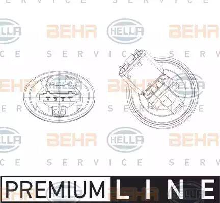 BEHR HELLA Service 5HL 351 321-301 - Регулятор, вентилятор салону autocars.com.ua