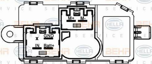 BEHR HELLA Service 5HL 351 321-771 - Регулятор, вентилятор салону autocars.com.ua