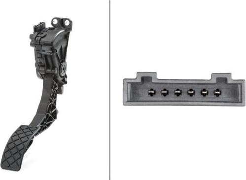 BEHR HELLA Service 6PV 008 496-701 - Комплект педалі керування подачею палива autocars.com.ua