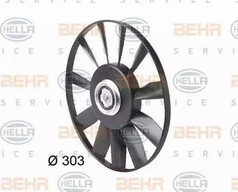 BEHR HELLA Service 8EW 009 144-561 - Вентилятор, охолодження двигуна autocars.com.ua