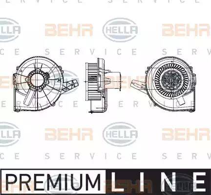 BEHR HELLA Service 8EW 009 157-131 - Вентилятор салона autodnr.net