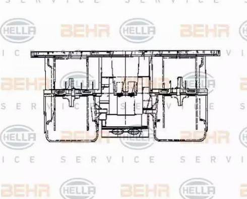 BEHR HELLA Service 8EW 009 160-781 - Вентилятор салону autocars.com.ua