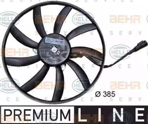 BEHR HELLA Service 8EW 351 039-721 - Вентилятор, охолодження двигуна autocars.com.ua