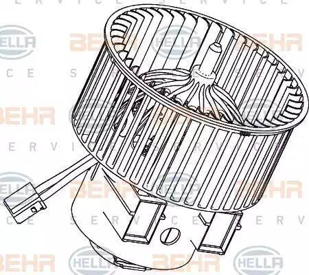 BEHR HELLA Service 8EW 351 040-471 - Вентилятор салона autodnr.net