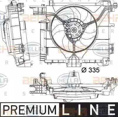 BEHR HELLA Service 8EW 351 041-181 - Вентилятор, охлаждение двигателя autodnr.net