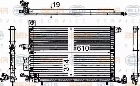 BEHR HELLA Service 8FC 351 037-191 - Конденсатор кондиционера autodnr.net