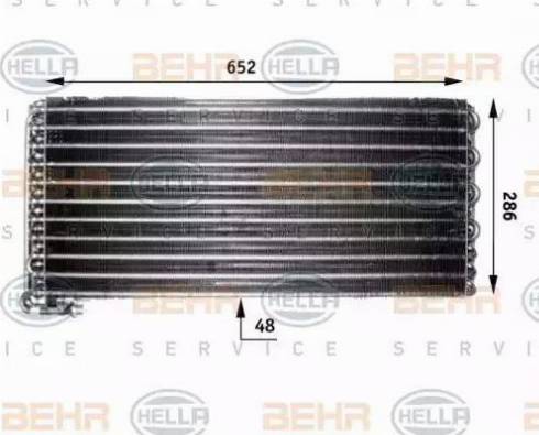 BEHR HELLA Service 8FC 351 300-071 - Конденсатор, кондиціонер autocars.com.ua