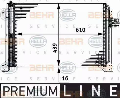 BEHR HELLA Service 8FC 351 317-631 - Конденсатор кондиционера autodnr.net