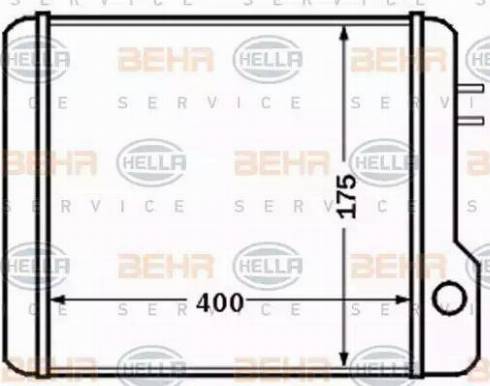 BEHR HELLA Service 8FH 351 308-371 - Теплообмінник, опалення салону autocars.com.ua