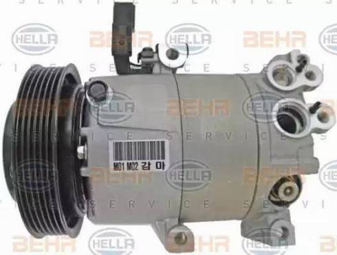 BEHR HELLA Service 8FK 351 001-351 - Компресор, кондиціонер autocars.com.ua