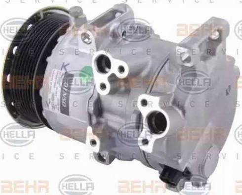 BEHR HELLA Service 8FK 351 002-411 - Компресор, кондиціонер autocars.com.ua