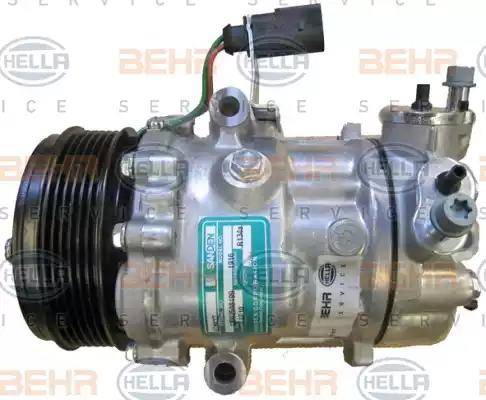 BEHR HELLA Service 8FK 351 105-191 - Компресор, кондиціонер autocars.com.ua