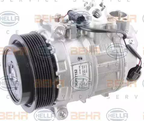 BEHR HELLA Service 8FK 351 107-131 - Компресор, кондиціонер autocars.com.ua