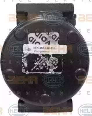 BEHR HELLA Service 8FK 351 108-511 - Компресор, кондиціонер autocars.com.ua