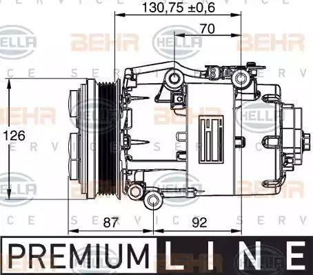 BEHR HELLA Service 8FK 351 113-441 - Компрессор кондиционера autodnr.net