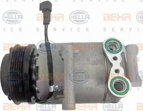 BEHR HELLA Service 8FK 351 113-971 - Компресор, кондиціонер autocars.com.ua