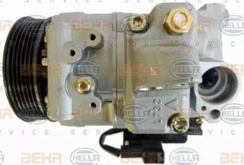 BEHR HELLA Service 8FK 351 114-991 - Компресор, кондиціонер autocars.com.ua