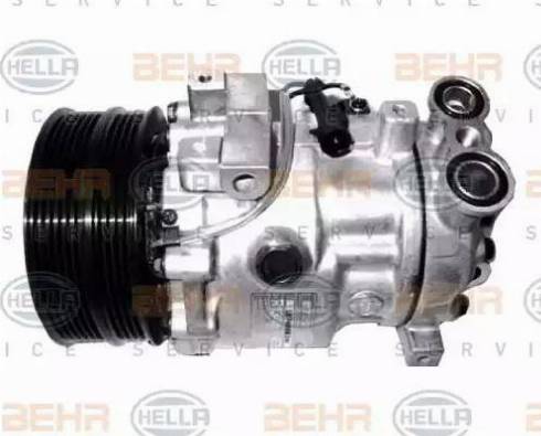 BEHR HELLA Service 8FK 351 127-461 - Компресор, кондиціонер autocars.com.ua