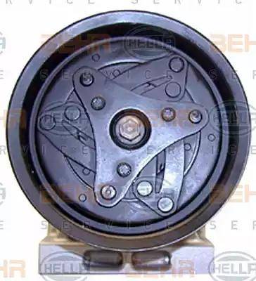 BEHR HELLA Service 8FK 351 129-591 - Компресор, кондиціонер autocars.com.ua