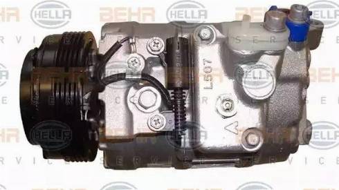 BEHR HELLA Service 8FK 351 176-001 - Компресор, кондиціонер autocars.com.ua