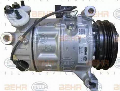 BEHR HELLA Service 8FK 351 272-221 - Компресор, кондиціонер autocars.com.ua