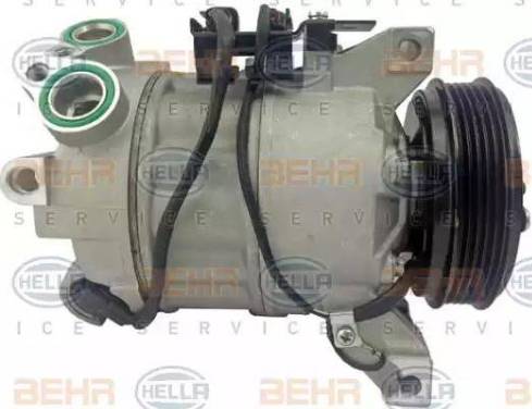 BEHR HELLA Service 8FK 351 322-681 - Компресор, кондиціонер autocars.com.ua