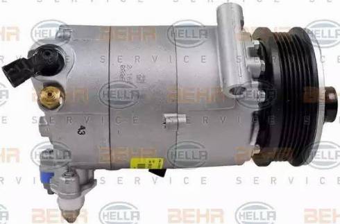 BEHR HELLA Service 8FK 351 339-441 - Компресор, кондиціонер autocars.com.ua