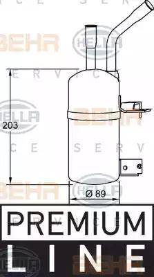 BEHR HELLA Service 8FT 351 192-061 - Осушитель, кондиционер autodnr.net