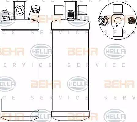 BEHR HELLA Service 8FT 351 192-791 - Осушувач, кондиціонер autocars.com.ua