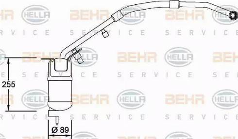 BEHR HELLA Service 8FT 351 198-151 - Осушувач, кондиціонер autocars.com.ua