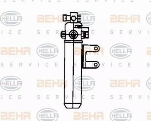 BEHR HELLA Service 8FT 351 198-241 - Осушувач, кондиціонер autocars.com.ua