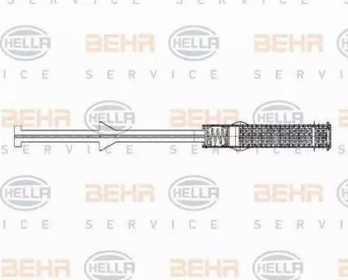 BEHR HELLA Service 8FT 351 198-431 - Осушувач, кондиціонер autocars.com.ua