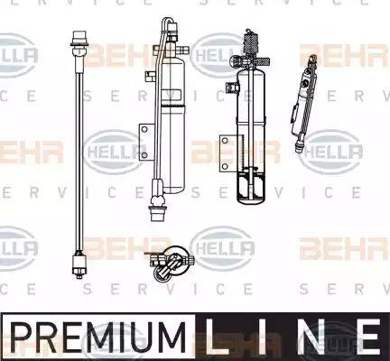 BEHR HELLA Service 8FT 351 198-541 - Осушувач, кондиціонер autocars.com.ua