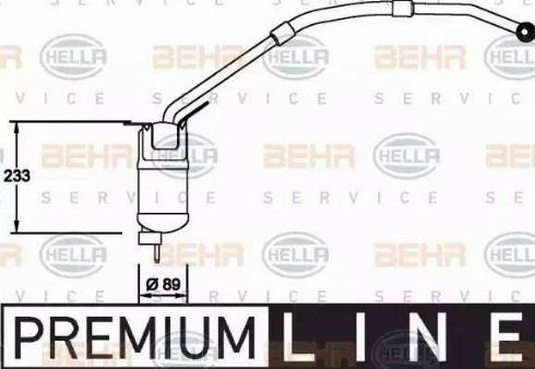 BEHR HELLA Service 8FT 351 335-001 - Осушувач, кондиціонер autocars.com.ua