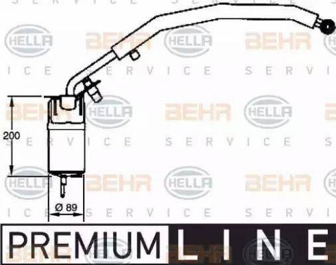 BEHR HELLA Service 8FT 351 335-081 - Осушувач, кондиціонер autocars.com.ua