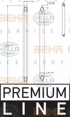 BEHR HELLA Service 8FT 351 335-301 - Осушувач, кондиціонер autocars.com.ua