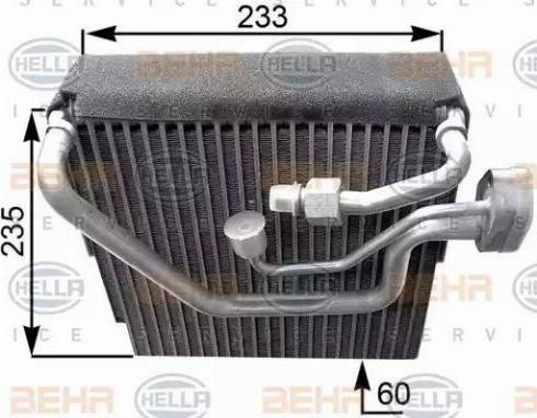 BEHR HELLA Service 8FV 351 210-651 - Випарник, кондиціонер autocars.com.ua