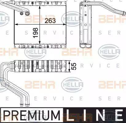 BEHR HELLA Service 8FV 351 330-511 - Испаритель, кондиционер autodnr.net