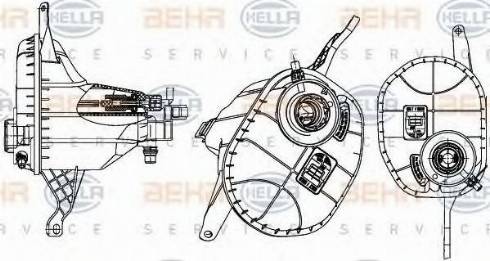 BEHR HELLA Service 8MA 376 704-001 - Компенсаційний бак, охолоджуюча рідина autocars.com.ua