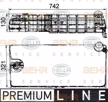 BEHR HELLA Service 8MA 376 705-251 - Компенсаційний бак, охолоджуюча рідина autocars.com.ua