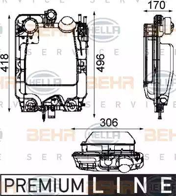 BEHR HELLA Service 8MA 376 705-291 - Компенсаційний бак, охолоджуюча рідина autocars.com.ua